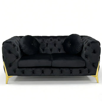 MOROCCO Living Suite Upholstered Velvet Sofa Set 2 seater