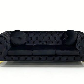 MOROCCO Living Suite Upholstered Velvet Sofa Set 3 seater