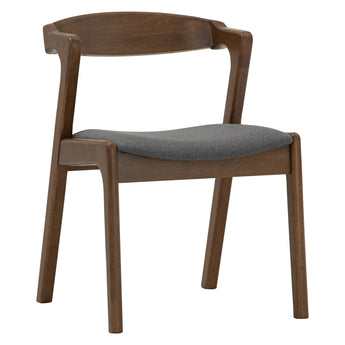 🟢 IN STOCK NAZO Cocoa Solid Malaysian Oak Dining Chair