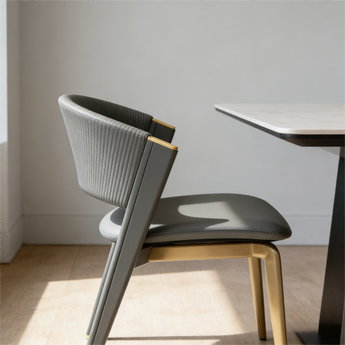 🟢 IN STOCK Signature Nebula Luxury Leather Upholstery Dining Chair