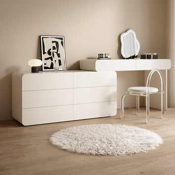 NORA Modern Luxury 4 Piece Big Extendable High Gloss Paint Cabinet Dressing Table Vanity Set (Copy)