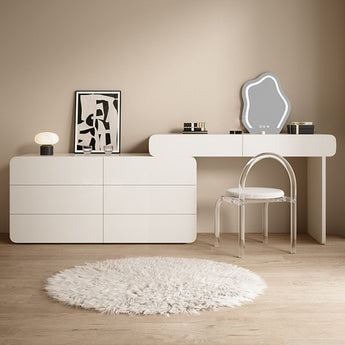 NORA Modern Luxury 4 Piece Big Extendable High Gloss Paint Cabinet Dressing Table Vanity Set (Copy)