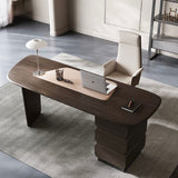Modern office desk with chair in a room setting