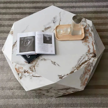 1M Modern Italian Luxury Prism Marble Stone Coffee Table