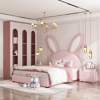 Penelope Upholstered Leather Queen Bedframe