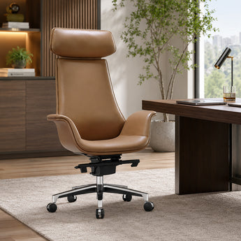 Philippe Modern Luxury Leather Upholstery Executive Office Working Chair