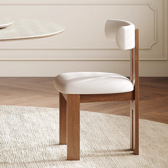 AIKO Solid Wood Cocoa Walnut Modern Luxury Dining Chair