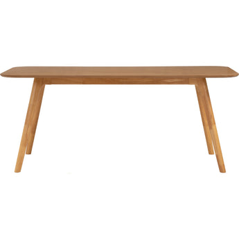🟢 IN STOCK 1.8M RODEN Natural Solid Malaysian Oak Wood Dining Table