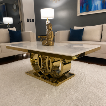 1.3M Rosary Modern Luxury Marble Top Coffee Table