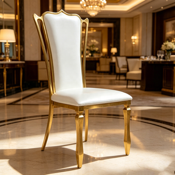 Royal Modern Italian Luxury Leather Dining Chair
