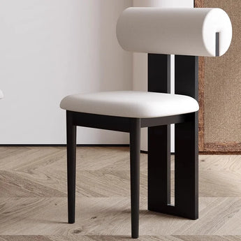 RUKA Solid Wood Leather Dining Chair