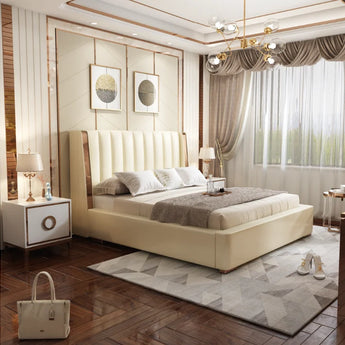 Lioness Upholstered Luxury Leather Bedframe