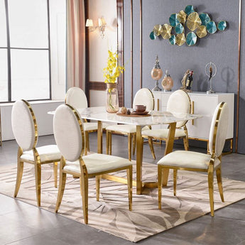 Sophia Modern Italian Luxury Leather Dining Chair