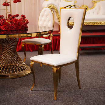 Bethany Modern Italian Luxury Leather Dining Chair
