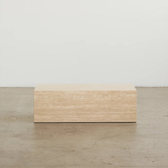 Classic Luxury Travertine Stone Marble Modern Coffee Table