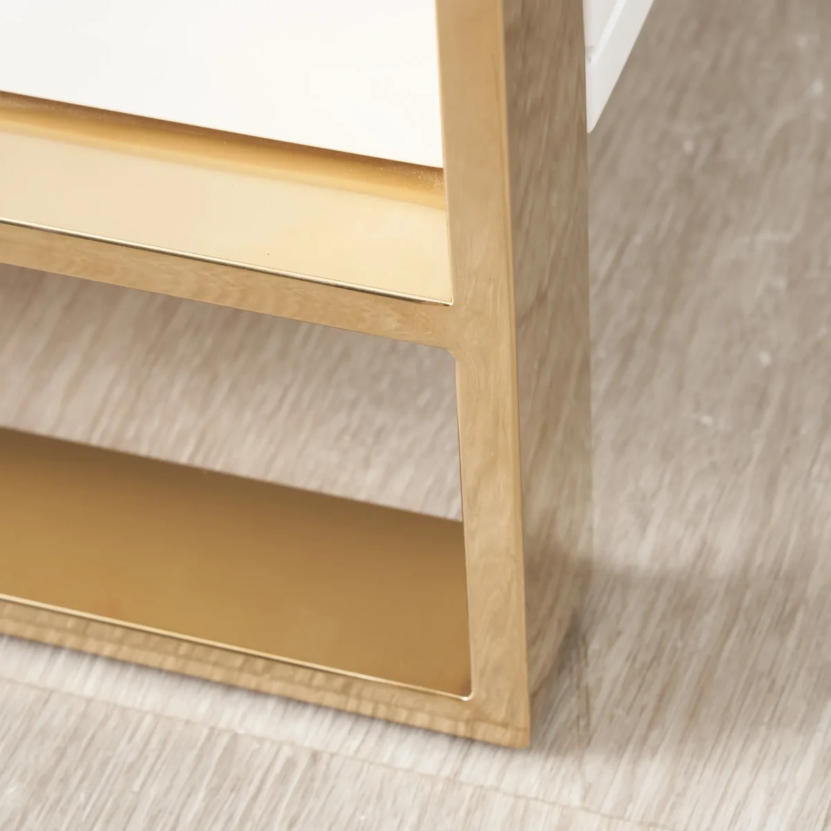 Majestic High Gloss Nightstand - White - Image 5