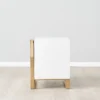 Majestic High Gloss Nightstand - White - Image 3
