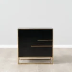 Majestic High Gloss Nightstand - Black
