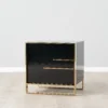 Majestic High Gloss Nightstand - Black - Image 3