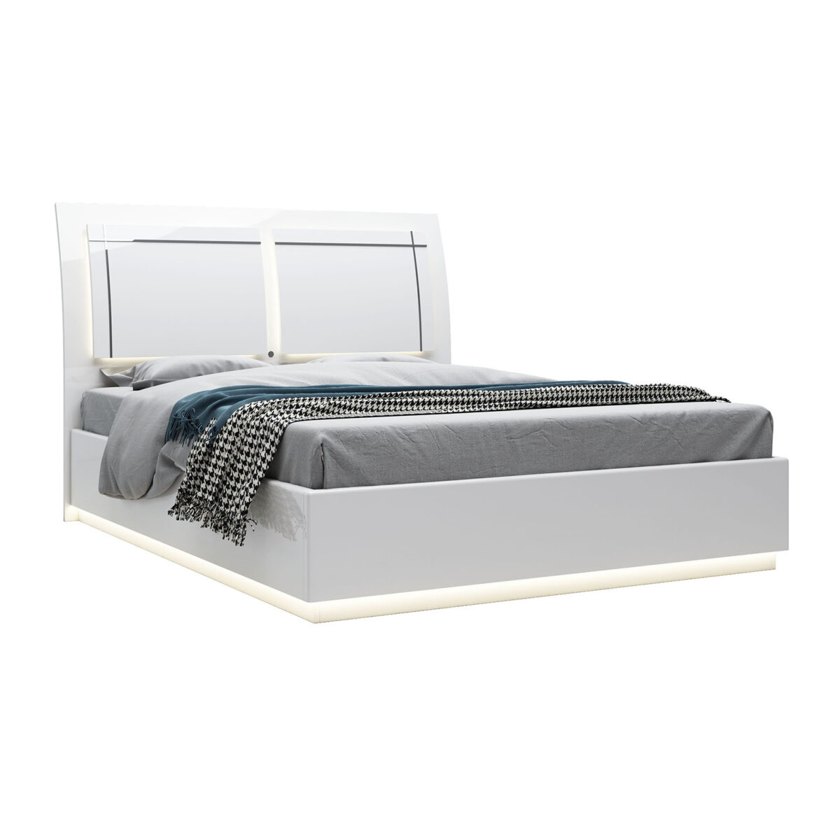 Moonstone Queen Bed with LED and Storage - Image 4