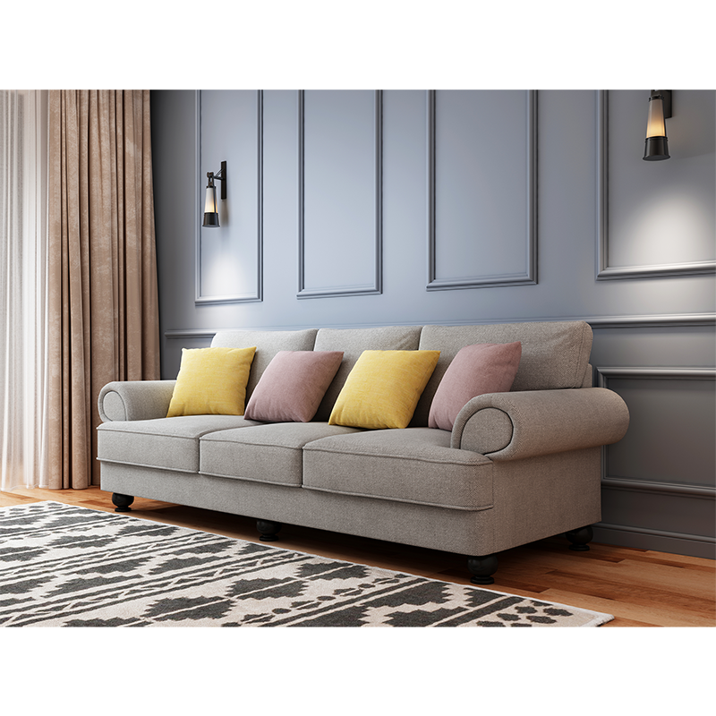 22NVDL013-Grey1The Cloud Nine 3-Seater Sofa 2