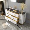 Elegant White Modern Sideboard - Image 3