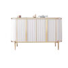 1.5M Elegance Marble Top Sideboard - White - Image 2