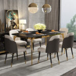 Luxurious Marble Dining Table Set