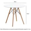 Mid Century Round Dining Table - Image 3