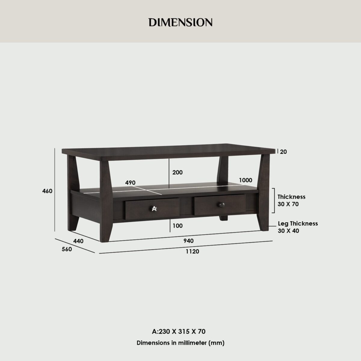 GASTON COFFEE TABLE - Image 5
