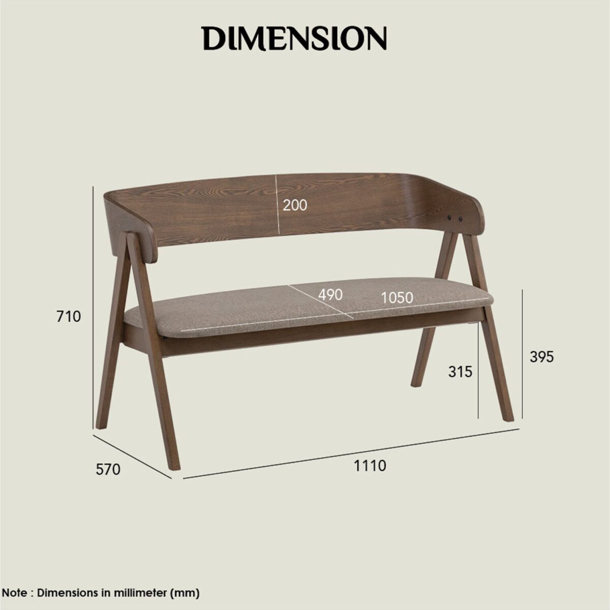 CARTER 2 SEATER LOUNGE CHAIR - Image 6