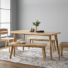 Solid Oak Veneer Dining Table