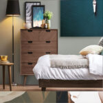 ACACIA VENEER SOLID WOOD TALL DRESSER