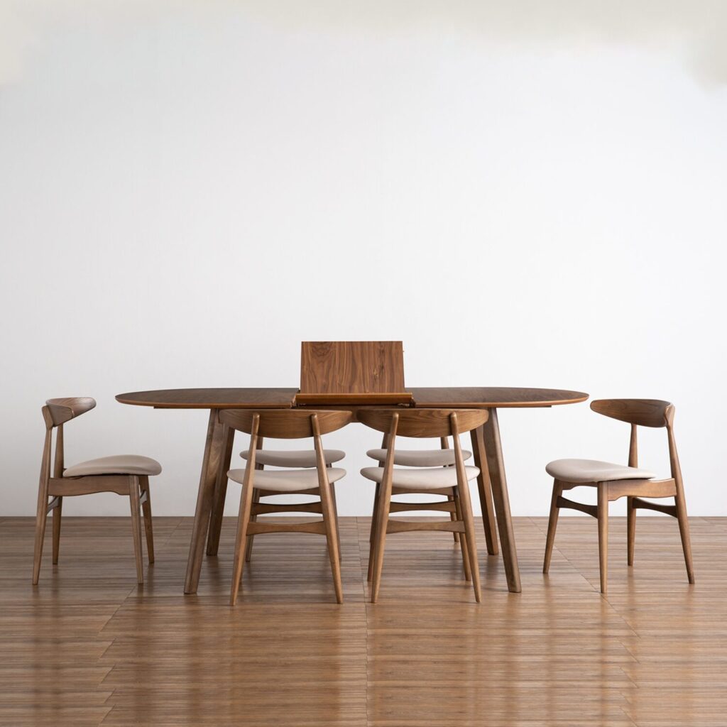 Extendable Walnut Dining Table
