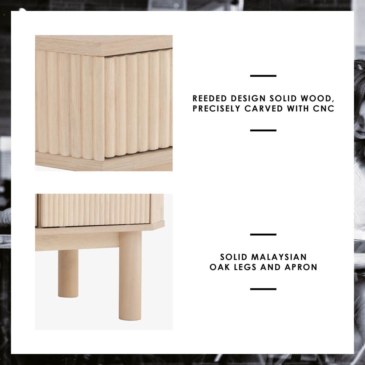 OAK VENEER COFFEE TABLE - Image 3