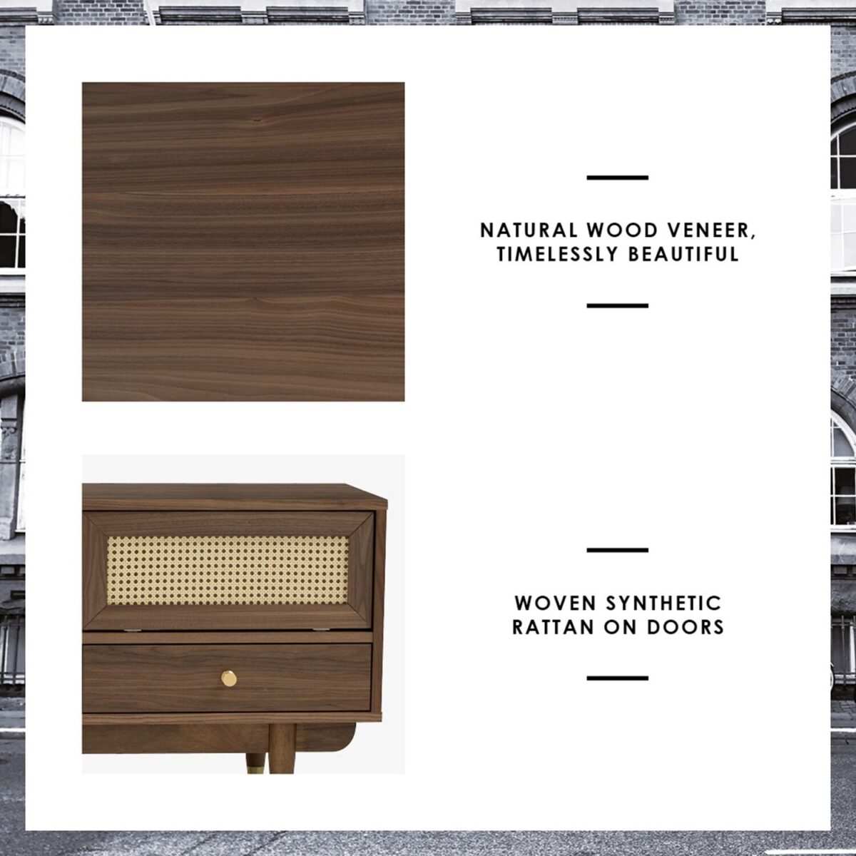 Denver Wood TV Cabinet - Image 3