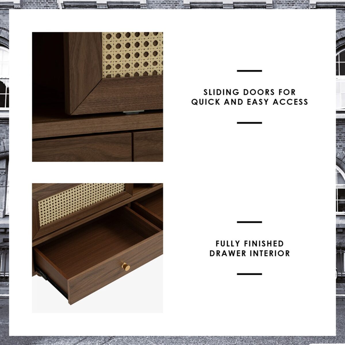 Denver Wood TV Cabinet - Image 5