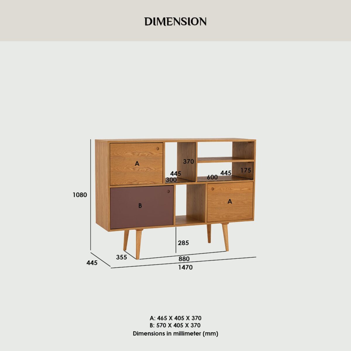 LOCKE TALL SIDEBOARD - Image 5