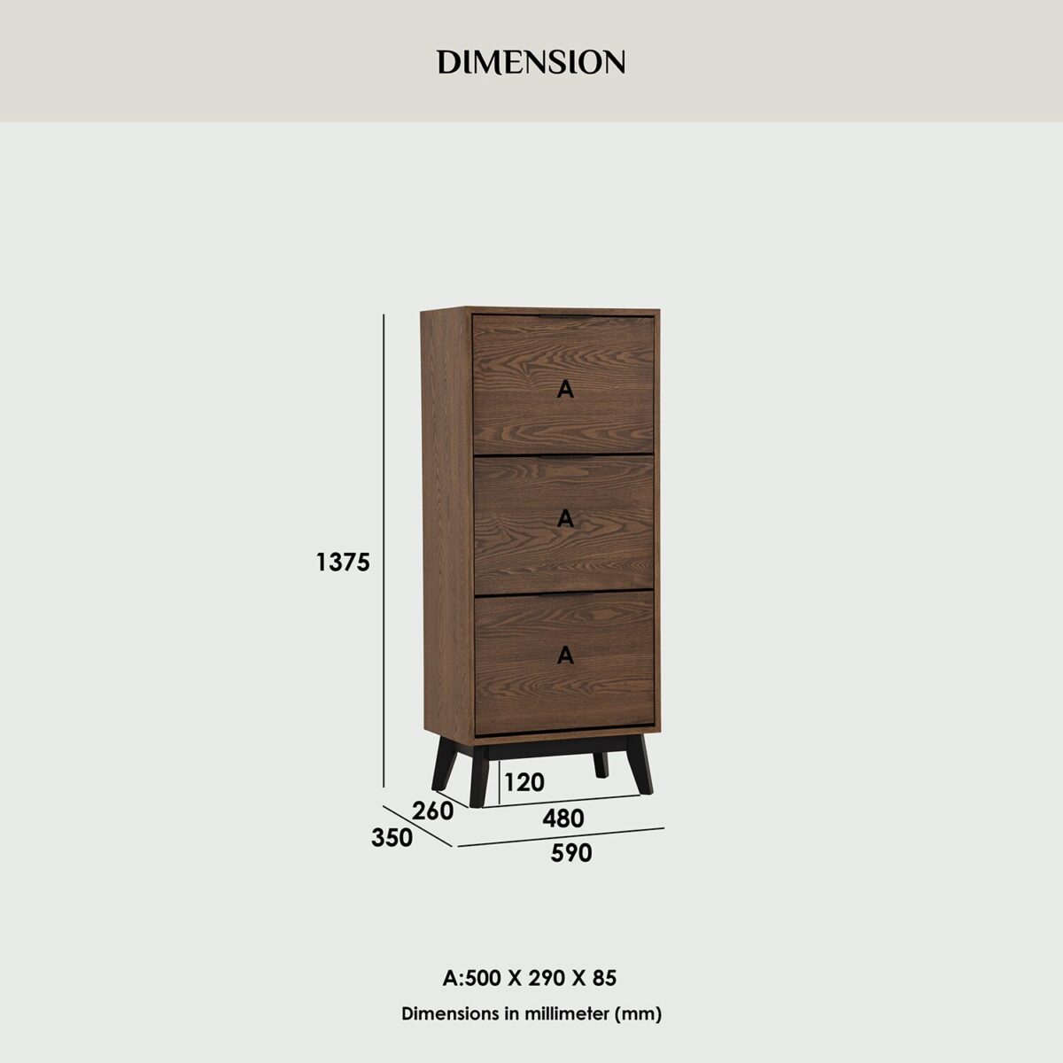 MALTON Multi Function Shoe Cabinet - Image 6