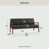 3 Seater Sofa Mendo - Image 6