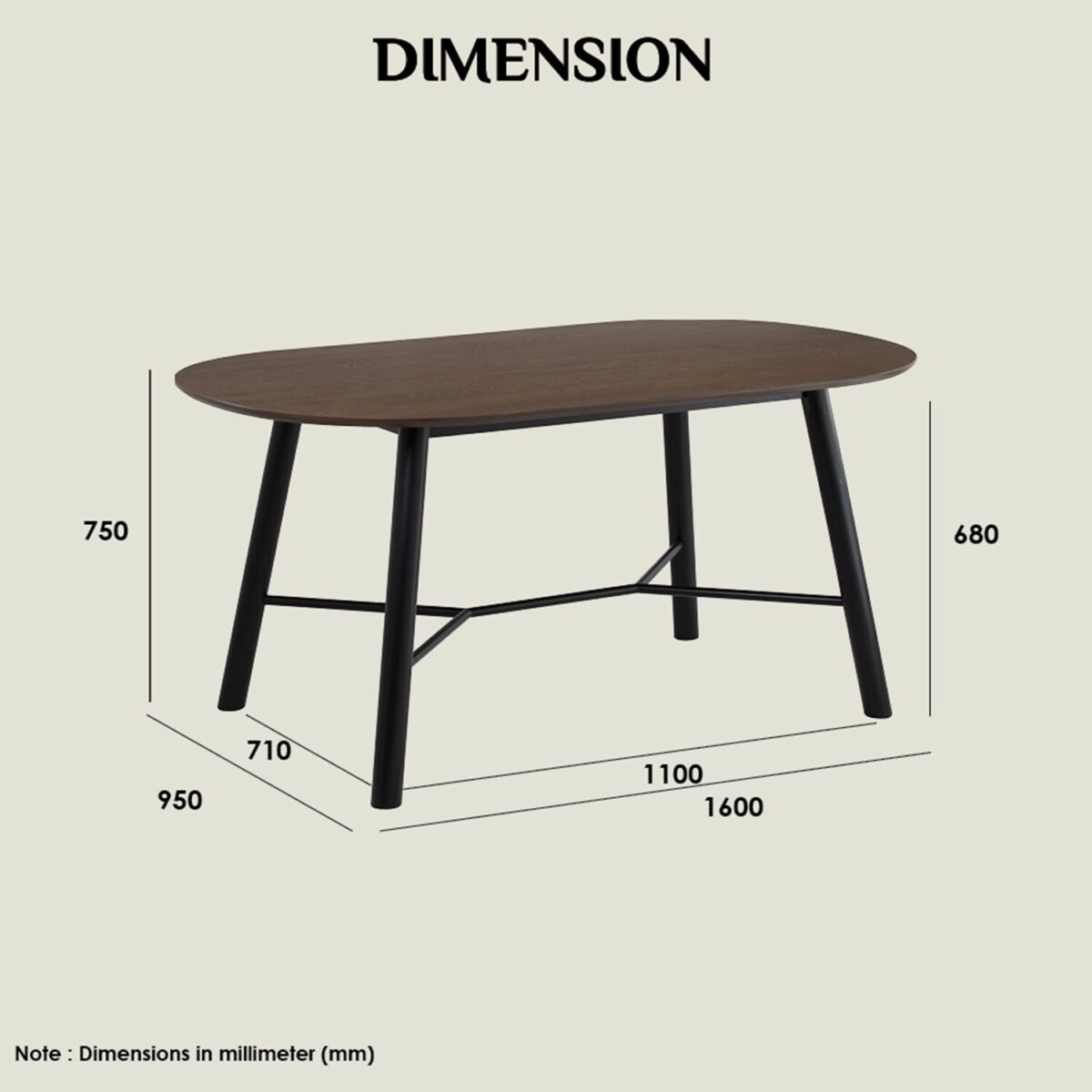 1.6M HAROLD Dining Table - Image 7