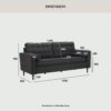 Royce 3 Seater Sofa Set for Sale - Image 9