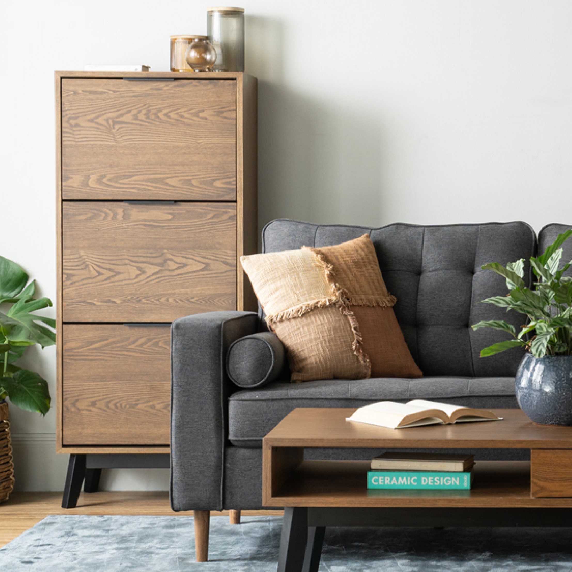 Malton_ShoeCabinet_1 MALTON Multi Function Shoe Cabinet - Image 1