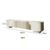 2M Goddess White Gold Marble Sintered Stone TV Stand - Image 4