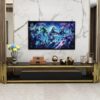 2M Throne Tempered Glass TV Stand