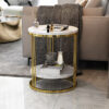 Modern Marble Top Side Table - Image 2