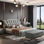 Sweet Night Luxury Queen Size Bed - Green Mint