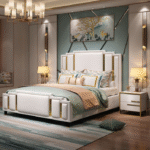 Celestial Upholstered King Size Bedframe