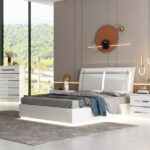 Moonstone King Size Bed with LED and Storage