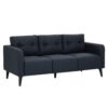 3 Seater Sofa Black - Image 3